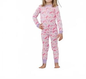 NEW SMALL SHOP kids sweet bunny bamboo pajama set in pink